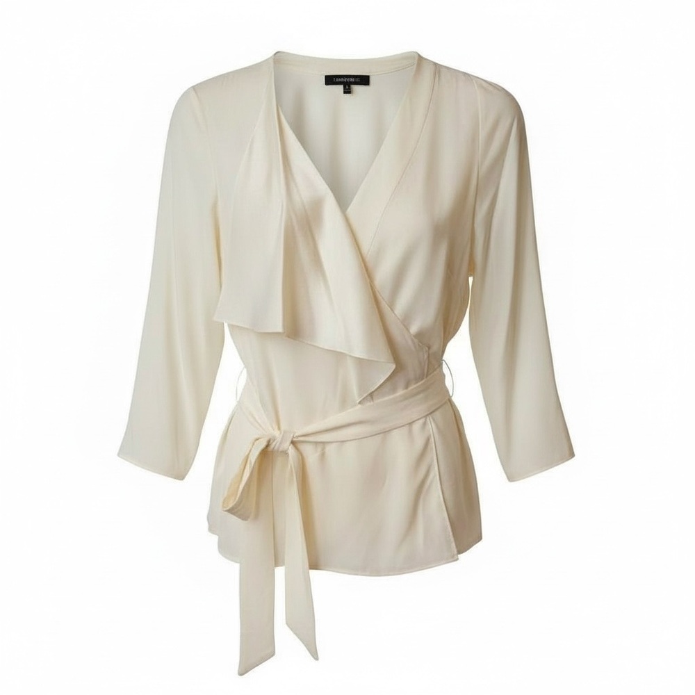 NWT Lafayette 148 Women’s Silk Blouse Quiet Luxury Workwear Feminine Elegant